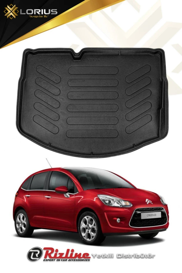 Rizline  Citroen C3 2009-2016 İnce Stepneli 3d Bagaj Havuzu Uyumlu