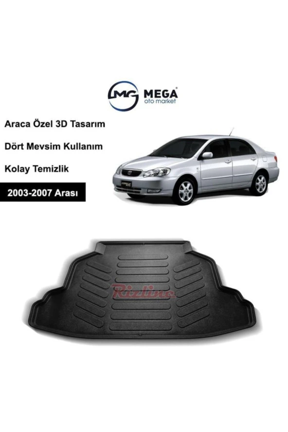 Rizline  Toyota Corolla Sedan 2003-2007 Arası Bagaj Havuzu