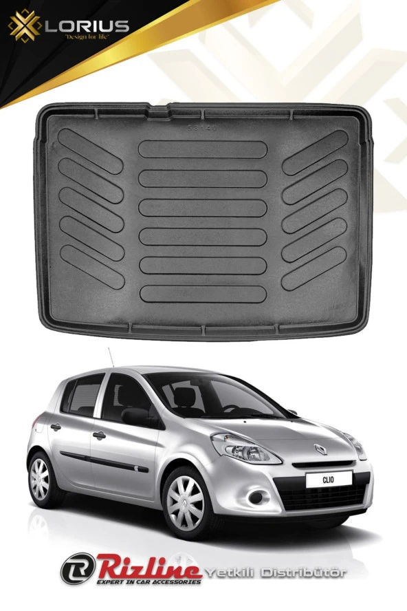 Rizline  Renault Clio 3 2006-2012 Uyumlu Kancalı Model Bagaj Havuzu
