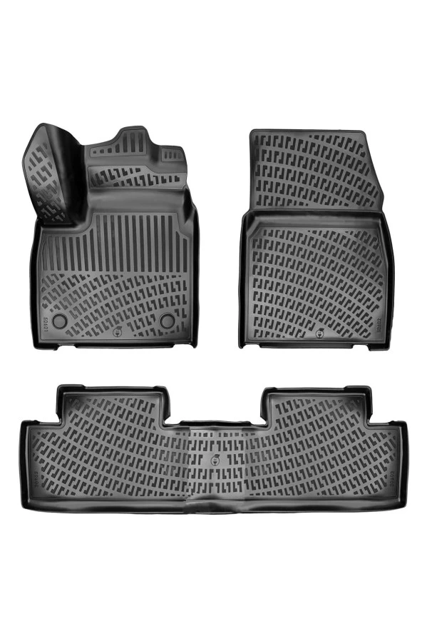 Rizline  Renault Megane E-Tech 2022 + 3D Havuzlu Paspas Siyah - Resim 2