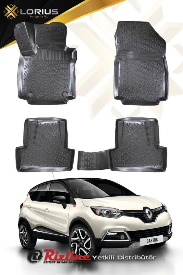 Rizline  Renault Captur 2013-2019 3d Havuzlu Paspas ürün görseli