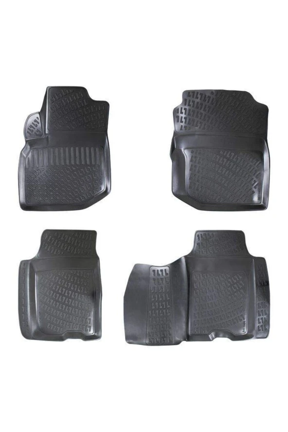 Rizline  Honda Jazz 3d Paspas Havuzlu Hb 2009 - 2015 Arası 4 Parça Siyah Set