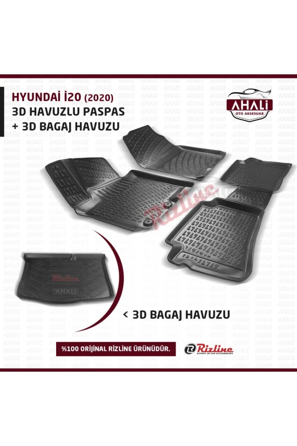 Hyundai I20 2020 Sonrası 3d Paspas+bagaj Havuzu