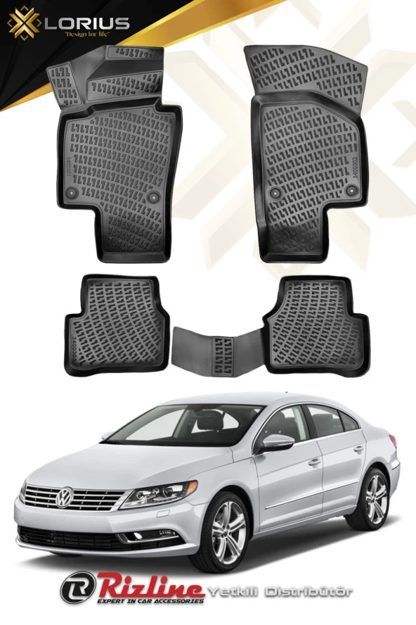 Rizline  Volkswagen Passat Cc 2012 Sonrası 3d Havuzlu Paspas ürün görseli 1