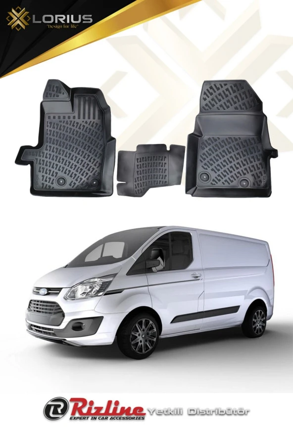 Rizline  Ford Transit Custom (kapalı Kasa Manuel ) 2012 Sonrası 3d Havuzlu Paspas