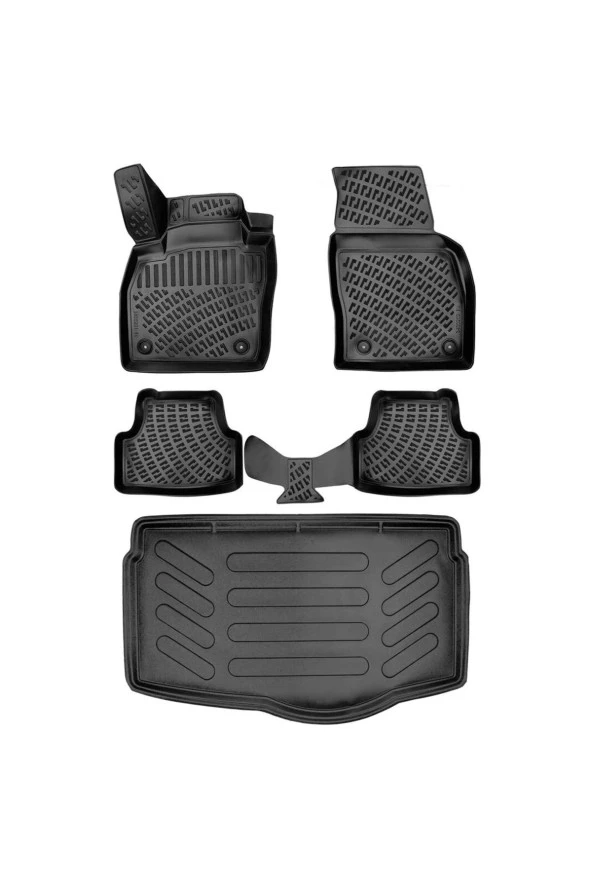 Rizline  Volksagen T-cross 2019 Sonrası 3d Paspas+alt Bagaj Havuzu Seti ürün görseli