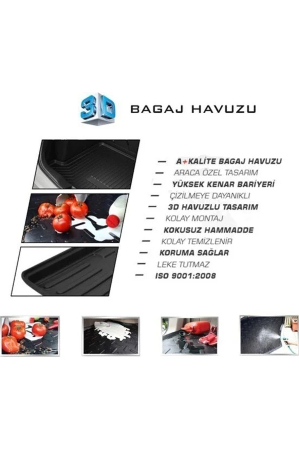 Rizline  Peugeot 207 2006 Sonrası 3d Bagaj Havuzu - Resim 4
