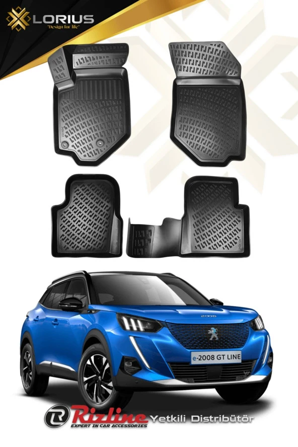 Rizline Peugeot 2008 2019 Sonrası 3D Havuzlu Paspas