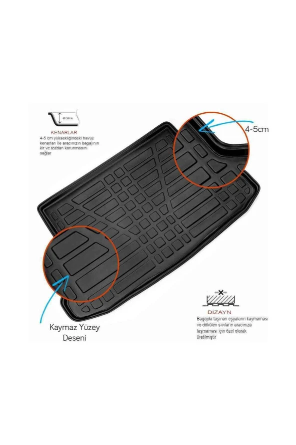 Rizline  Honda Hrv 2016 Sonrası 3d Bagaj Havuzu - Resim 2