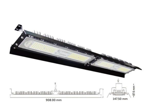 İnoled 200W 6500K Beyaz Elegant Yüksek Tavan Led Armatür 5236-01