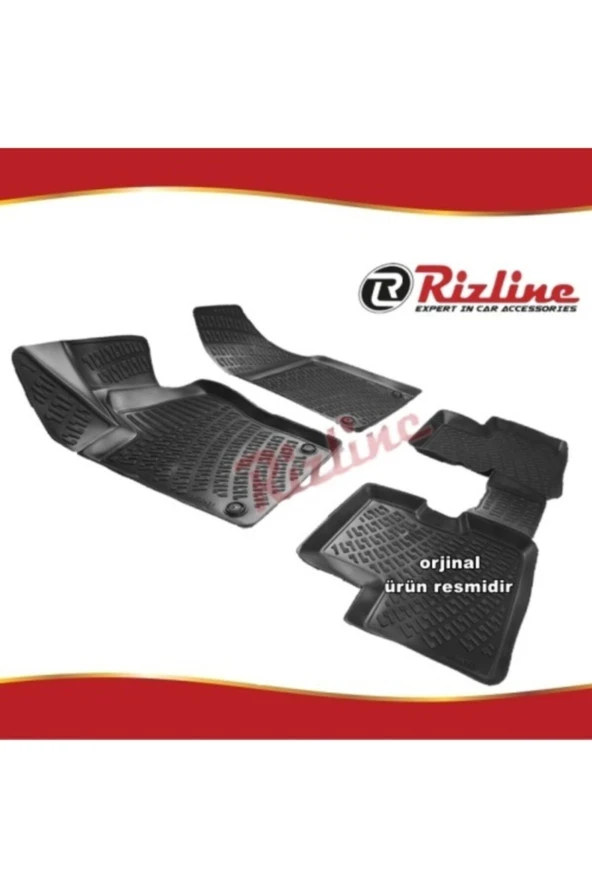 Rizline  Fiat Egea 3d Paspas Havuzlu Siyah Sedan 2015-2019 Arası 4 Prç ürün görseli