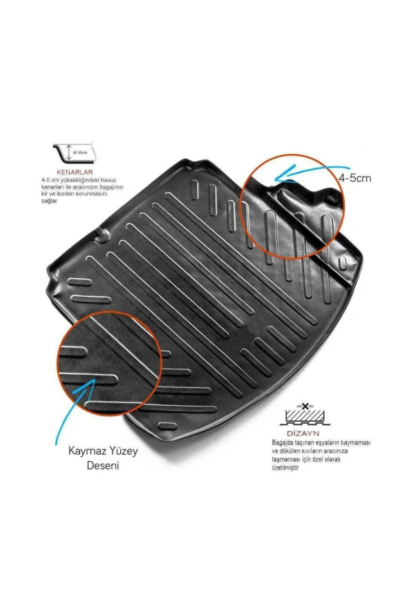 Rizline  Volkswagen Jetta 2005 2010 3d Bagaj Havuzu - Resim 2