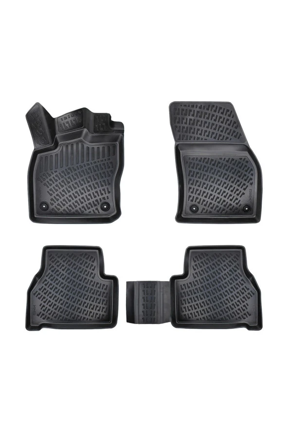 Rizline  Volkswagen Caddy 2021 Sonrası 3d Havuzlu Paspas Siyah ürün görseli