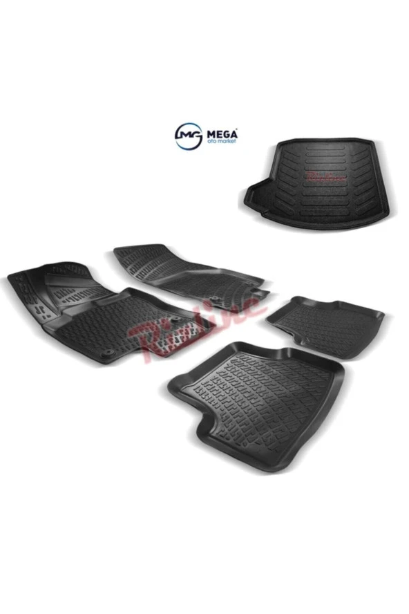 Rizline  Audi A3 Sedan 2013- Sonrası 3d Paspas Ve Bagaj Havuzu - Resim 3