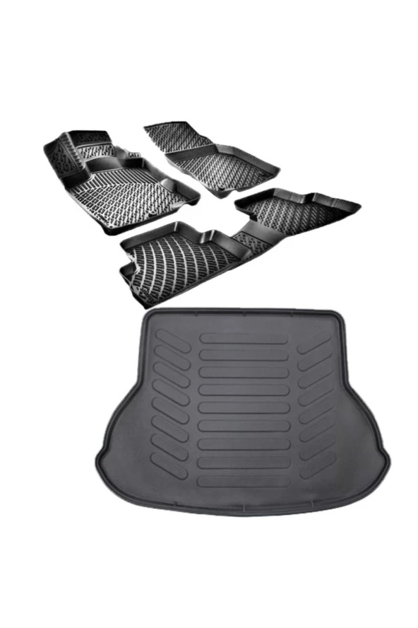 Rizline  Hroto Volvo Xc40 2018 Sonrası 3d Havuzlu Paspas + Bagaj Havuzu - Resim 2