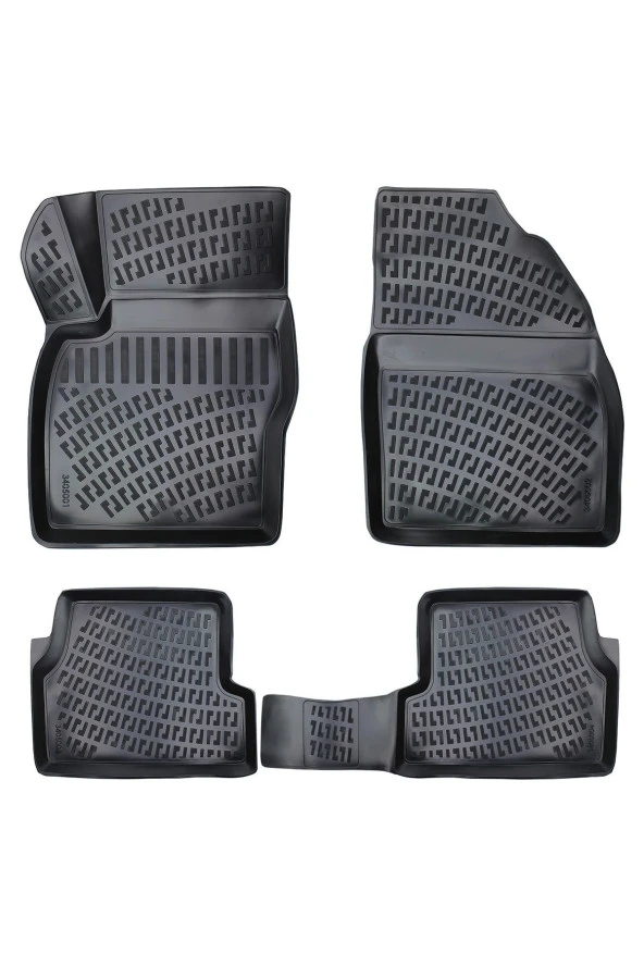 Rizline  Ford Focus 2 3d Paspas Havuzlu Hb 2005 - 2011 Arası Siyah 4 Parça Set ürün görseli