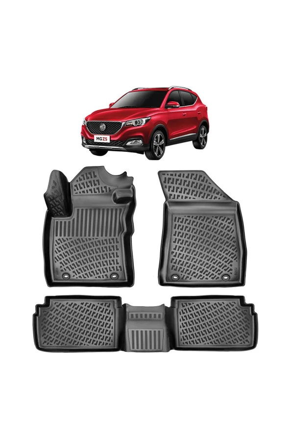 Rizline  Mg Zs Benzinli 2021 Sonrası 3D Havuzlu Paspas Siyah