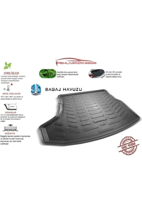 Rizline Renault Clio 2 1999-2006 3D Bagaj Havuzu - 5