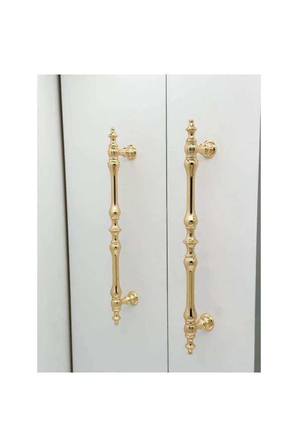 Şehzade Altın Mobilya Dolap Mutfak Çekmece Kulpu 96 Mm ( 9.6 Cm ) 2 Adet - Resim 3