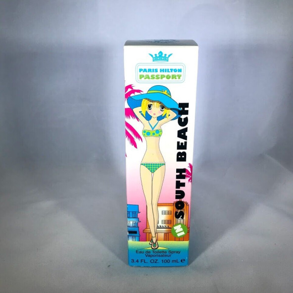 Paris Hilton Passport South Beach 3.4oz Women's Eau de Toilette 100ml ürün görseli 1