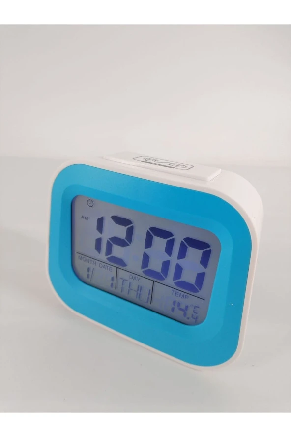 Işıklı sensörlü masa saati dijital saat ışıklı masa saati pilli gece otomatik sensörlü akıllı saat
