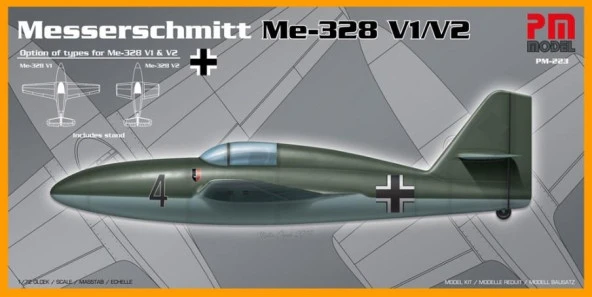 Messerschemitt Me-328 V1 V2 Pm Model Savaş Uçağı Demonte Plastik Maketi