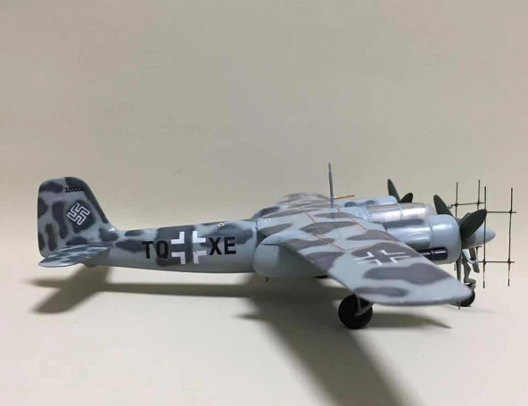 Focke Wulf Ta 154 Moskito Pm Model Gece Avcı Uçağı Demonte Plastik Maketi - 6