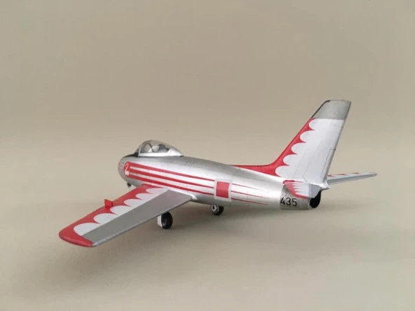 Na F-86E Sabre Pm Model Avcı Uçağı Demonte Plastik Maketi - 5