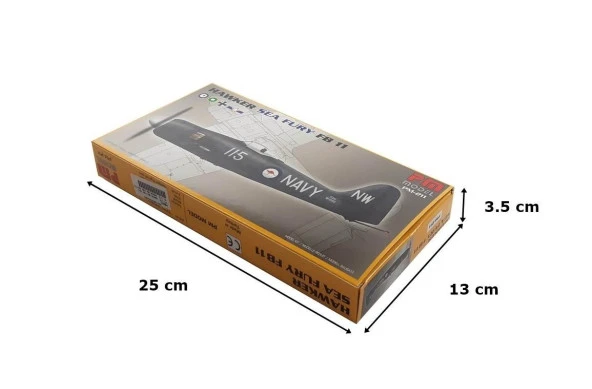 Hawker Sea Fury FB11 Pm Model Avcı Uçağı Demonte Plastik Maketi - 7