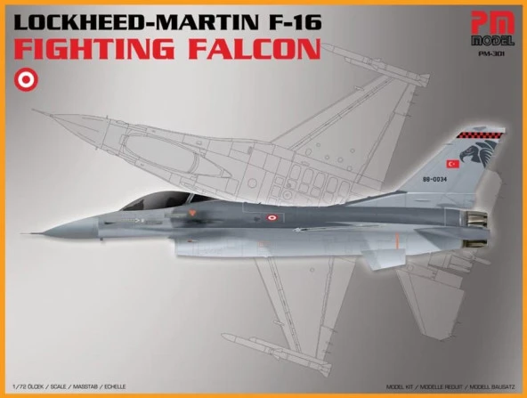 Lockheed Martin F-16 Fighting Falcon PM Model Demonte Plastik Uçak Maket Kiti