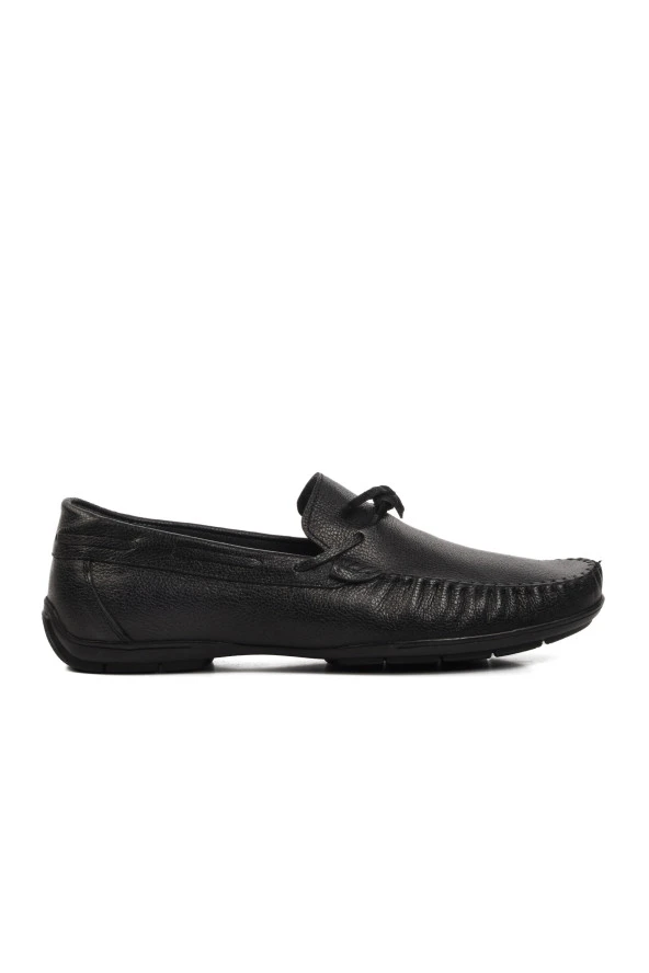 Ayakmod D7217 Siyah Hakiki Deri Erkek Günlük Ayakkabı