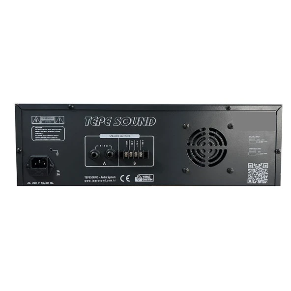 Tepe Sound Ottoman-400-T 400 Watt Reverb Echo Kulaklık Çıkışlı Phantomlu Trafolu Amfi - 2