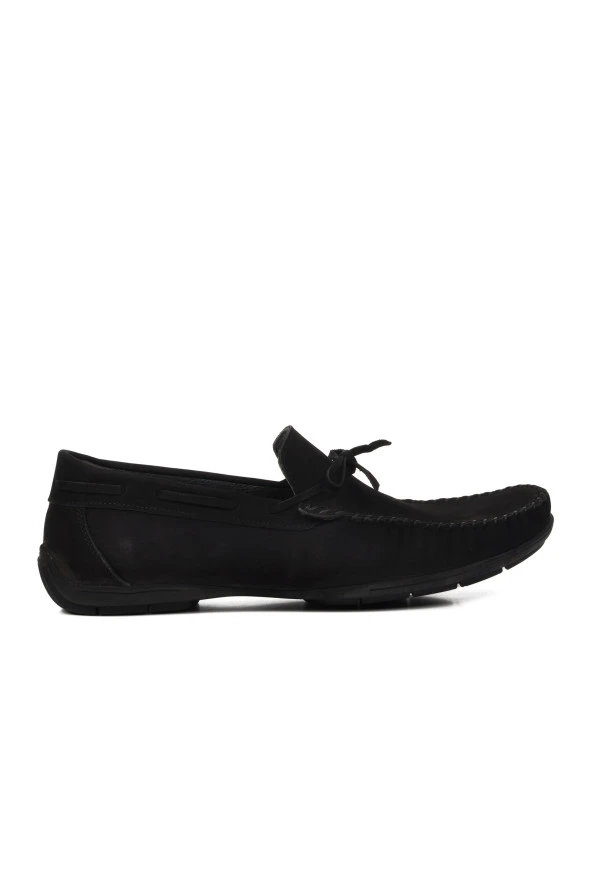 Ayakmod D7217 Siyah Nubuk Hakiki Deri Erkek Günlük Ayakkabı