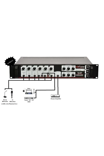 TS-200T 200 Watt Echo Phantomlu Anfi - Resim 3
