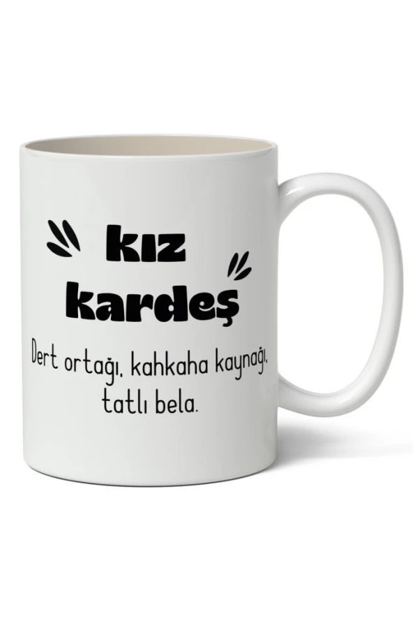 Kız Kardeş Baskılı Kupa Bardak Baskılı Kahve Kupa Bardak ürün görseli 1