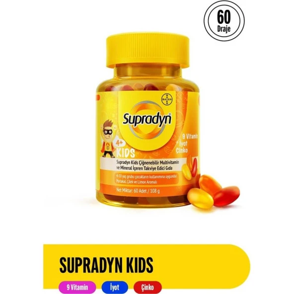 Supradyn Kids 60 Çiğnenebilir Draje