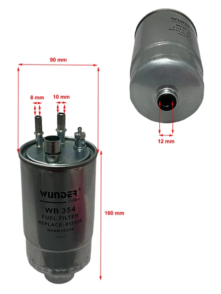 Opel Meriva A (1.3 D 51-55 Kw) 2003-2010 Metal Yakıt Filtresi - Resim 2