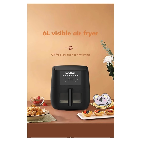Kochler Airfryer 6 lt Yağsız Fritöz - 4