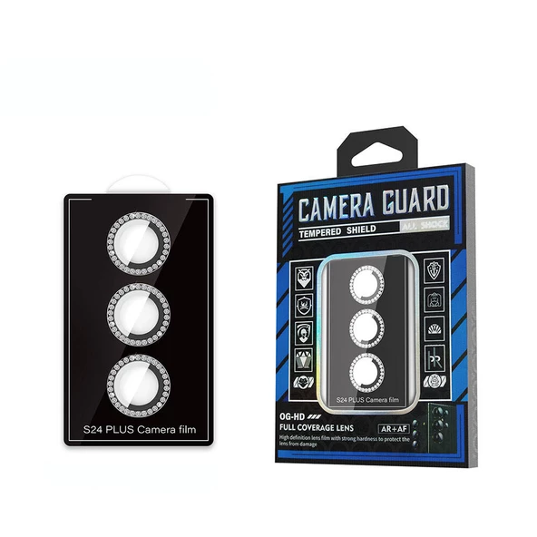 Vendas Samsung Galaxy S24 Plus Zore Diamond Kamera Lens Koruyucu Cam Filmi - 4
