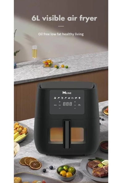 Mİ LİNE 6 lt Airfryer Dijital Dokunmatik Ekran Fritöz