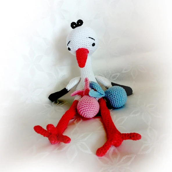 Leylek Lucky Amigurumi Organik Oyuncak - 1