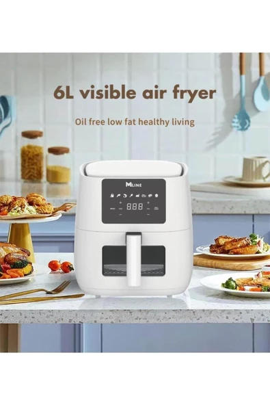 Mİ LİNE 6 lt Airfryer Dijital Dokunmatik Ekran Fritöz - 2