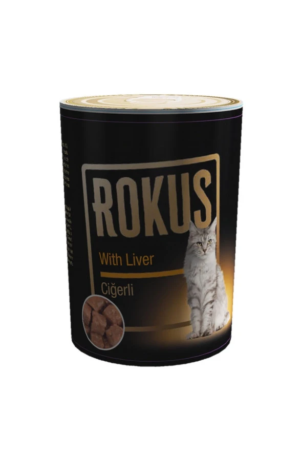 Rokus Ciğerli Kedi Konserve Mama 410 gr ürün görseli 1