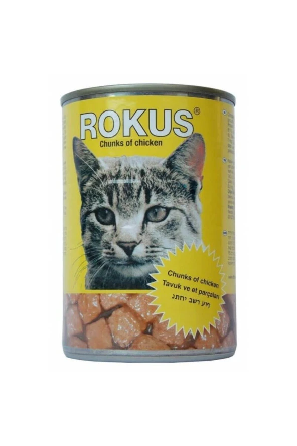 Rokus Tavuklu Kedi Konserve Mama 410 gr ürün görseli 1