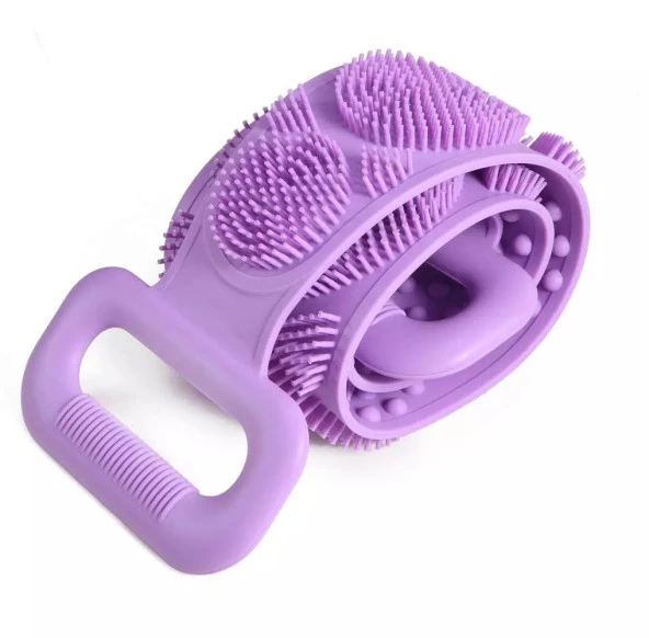 70 cm Çift Taraflı Sırt Kesesi -Silikon Duş Kesesi - Peeling Banyo Kesesi - 2