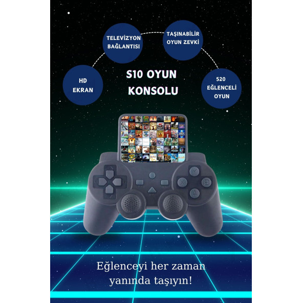 Bakeey Taşınabilir 520 Oyunlu Kablosuz Oyun Konsolu Atari Oyun Konsolu Game Stick Retro Konsol - 8