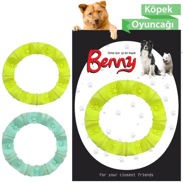 Benny Köpek Oyuncağı Yuvarlak Şekilli 11,5 cm Sarı