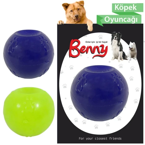 Benny Köpek Oyuncağı Sert Top 5 cm Yeşil