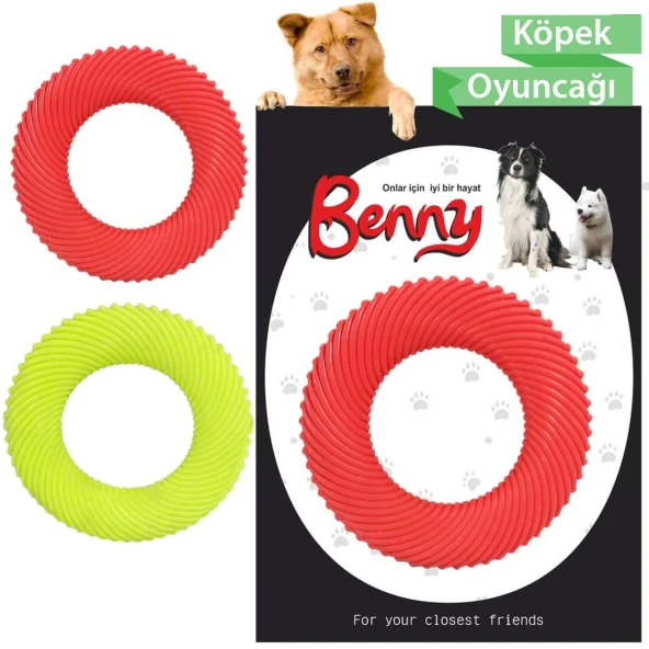 Benny Köpek Oyuncağı Yuvarlak 9,5 cm Sarı