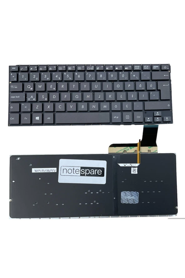 Asus ZenBook UX303LA-C4542T, UX303LN-R4364H Uyumlu Klavye Işıklı Siyah Büyük Enter Versiyon TR